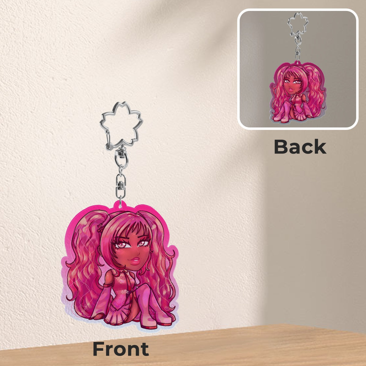 Fan Art: Curly Sakura Miku Charm