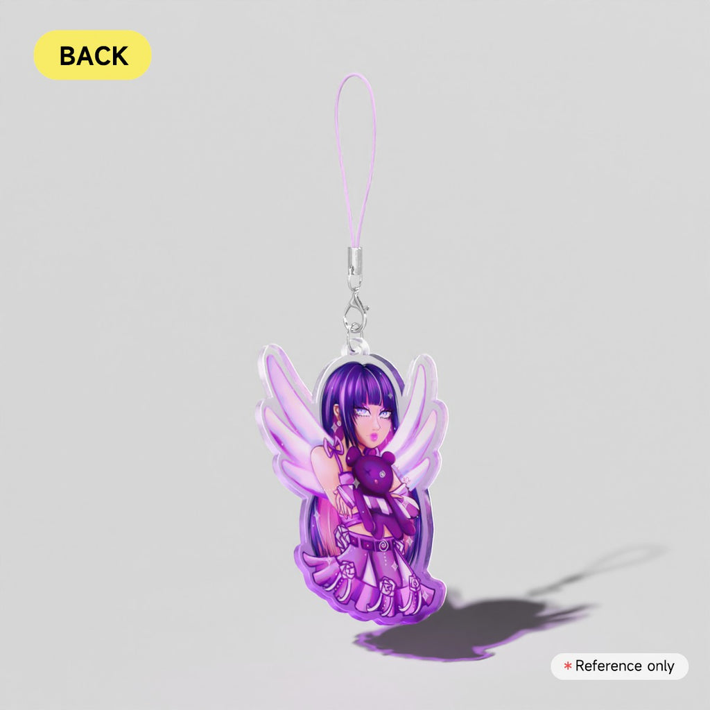 Fan Art: Purple Stocking Lanyard Charm