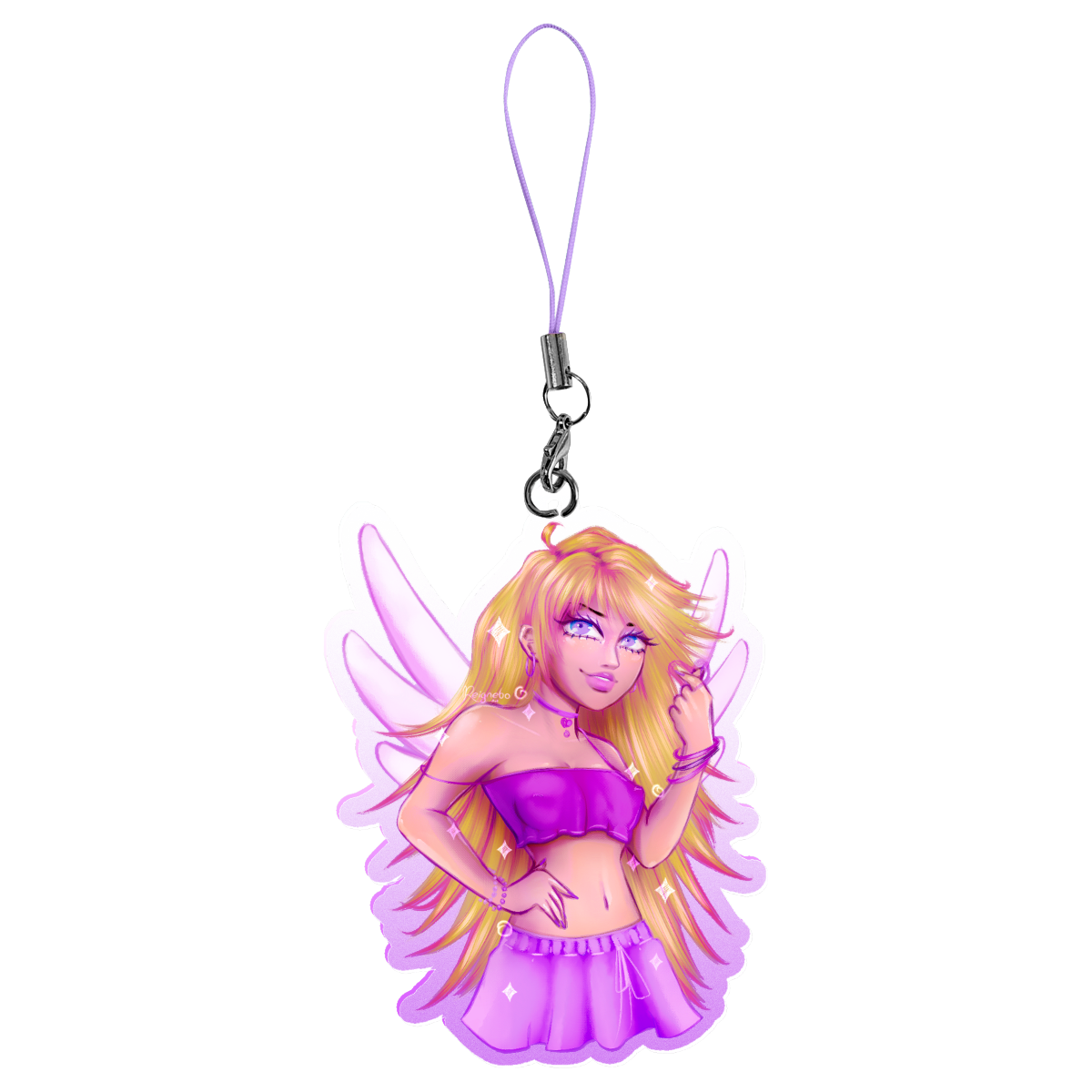 Fan Art: Purple Panty Lanyard Charm