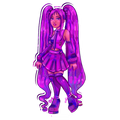 Fan Art: Grape Juice Miku Standee