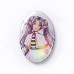 Fan Art: Frieren Holographic Oval Badge