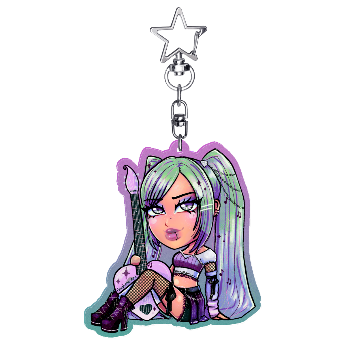 Fan Art: Miku Purple Diamond Charm
