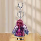 Divine Magenta Angel Glitter Charm ✧