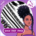 Solid Hair Brushes, Braids, Curls, Locs & Coils • Procreate