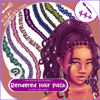 Rendered Hair Brushes, Braids, Curls, Locs & Coils • Clip Studio Paint