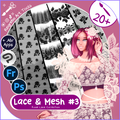 Lace & Mesh Brushes #3  ၴႅၴ ⁠Photoshop, +
