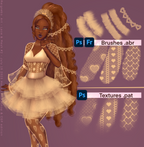 Lace & Mesh Brushes #2 ❤︎⁠ Photoshop, +