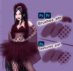 Lace & Mesh Brushes #1 • Photoshop, +