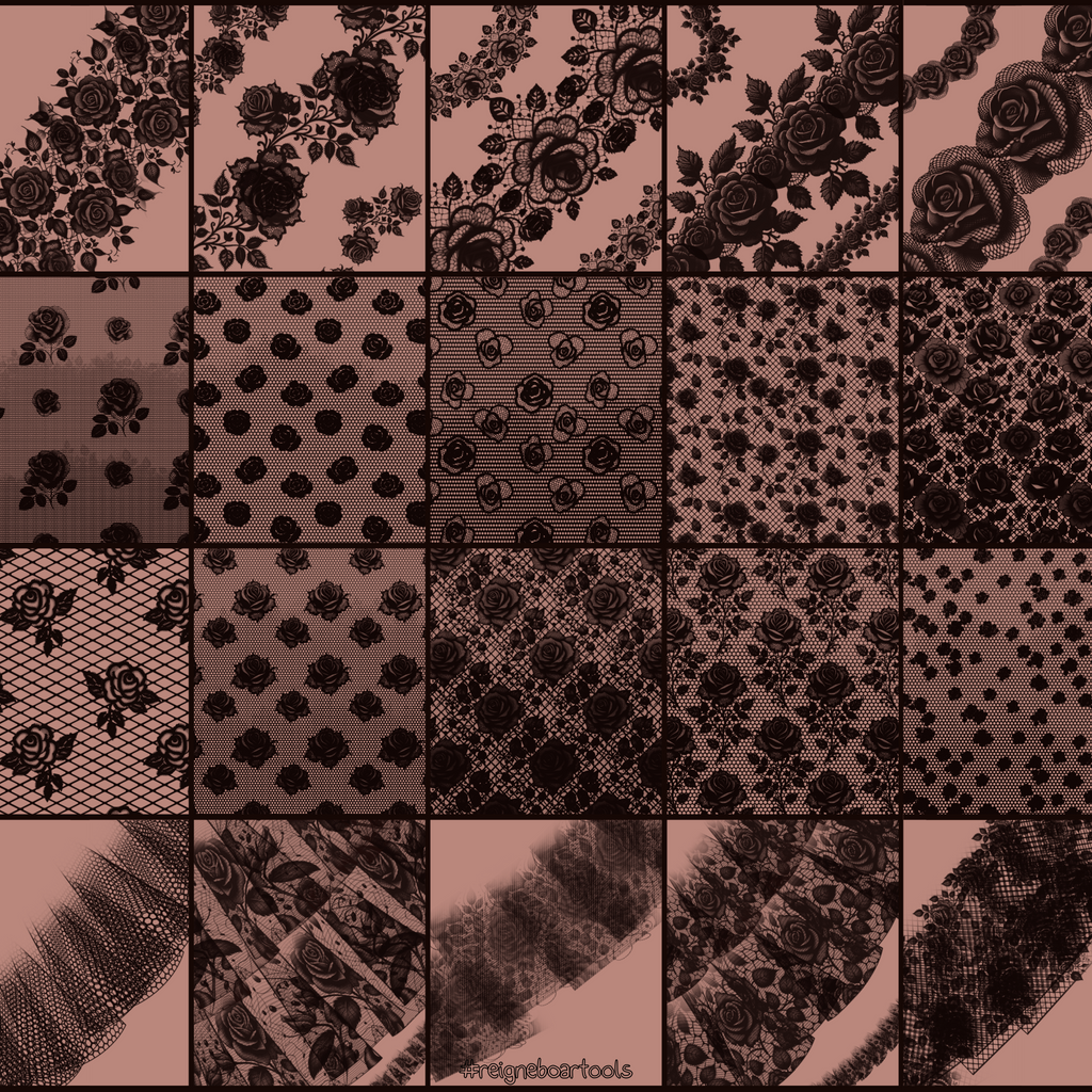 Lace & Mesh Brushes #3  ၴႅၴ ⁠Procreate