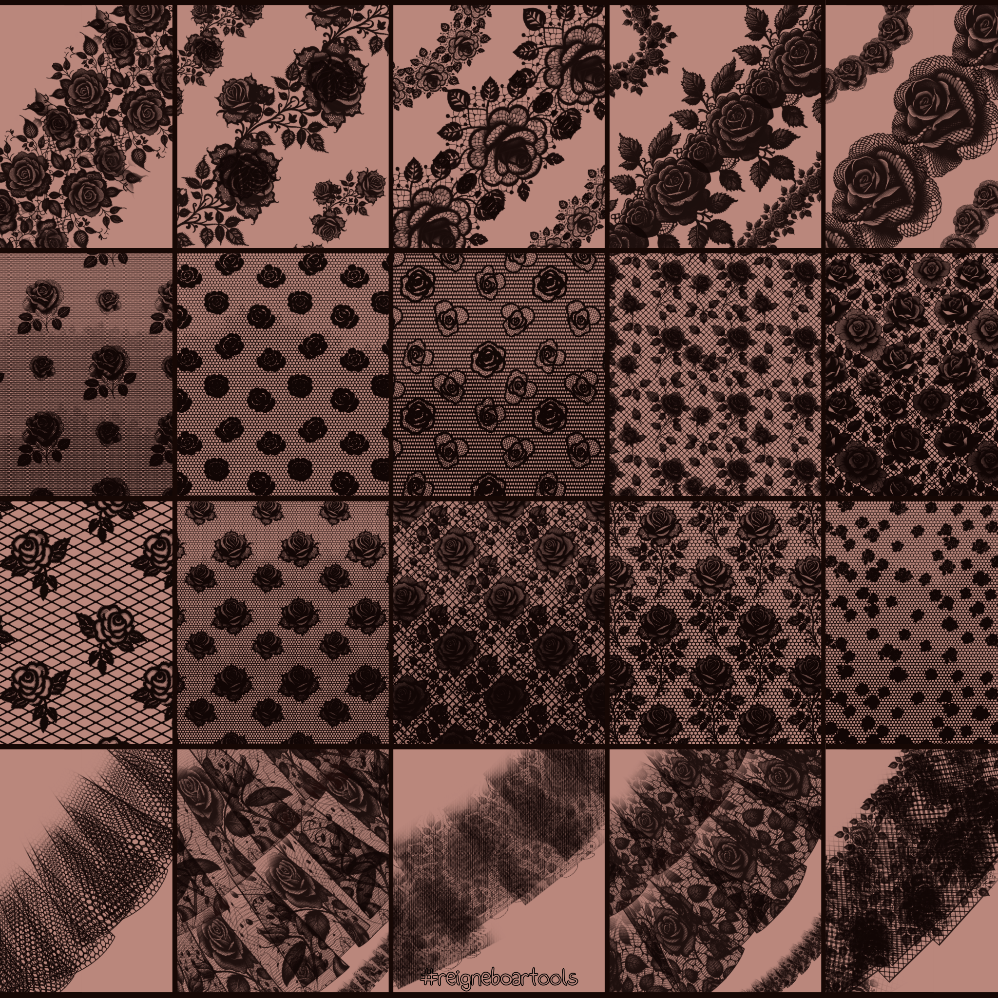 Lace & Mesh Brushes ∞ Full Bundle for Procreate