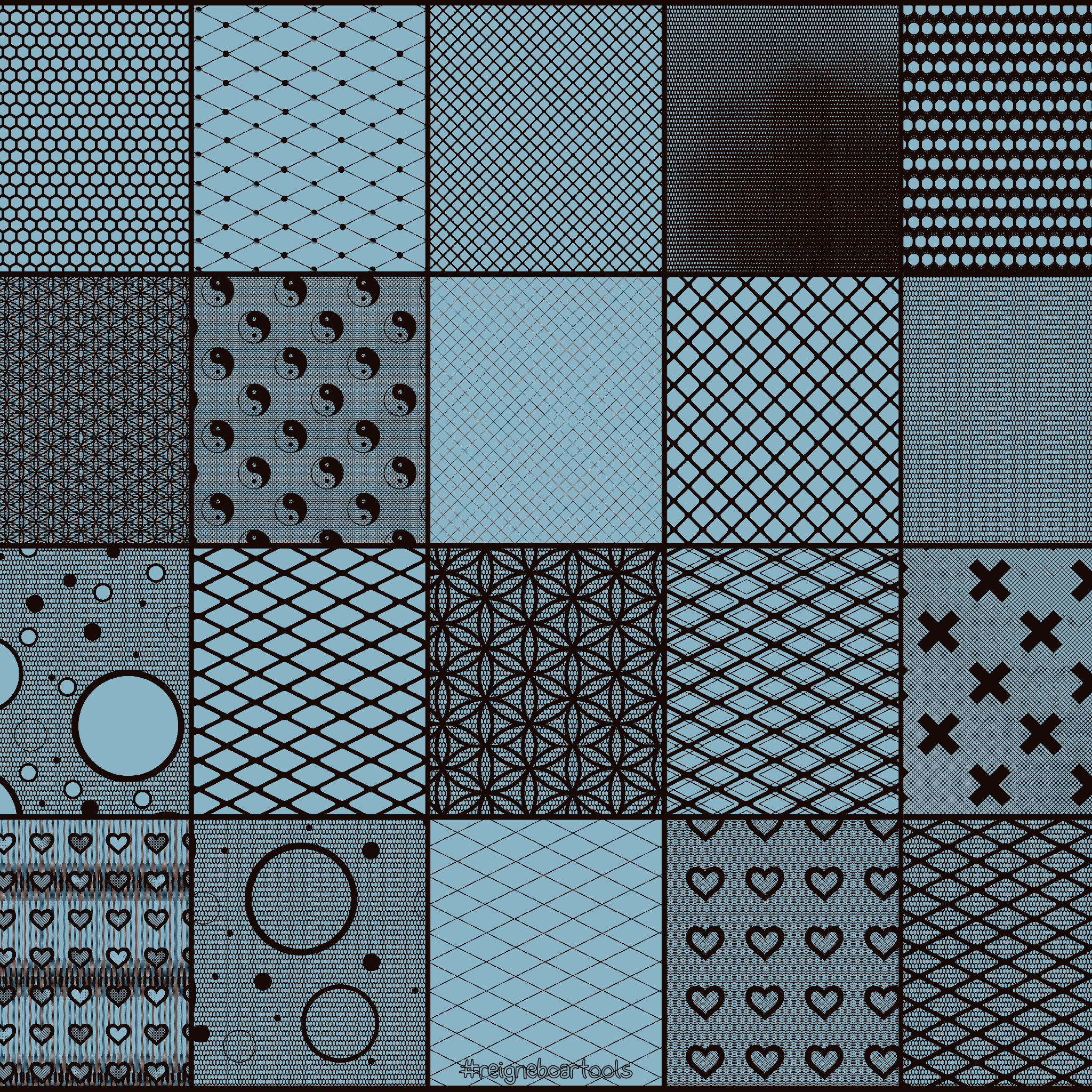 Lace & Mesh Brushes #1 • Procreate