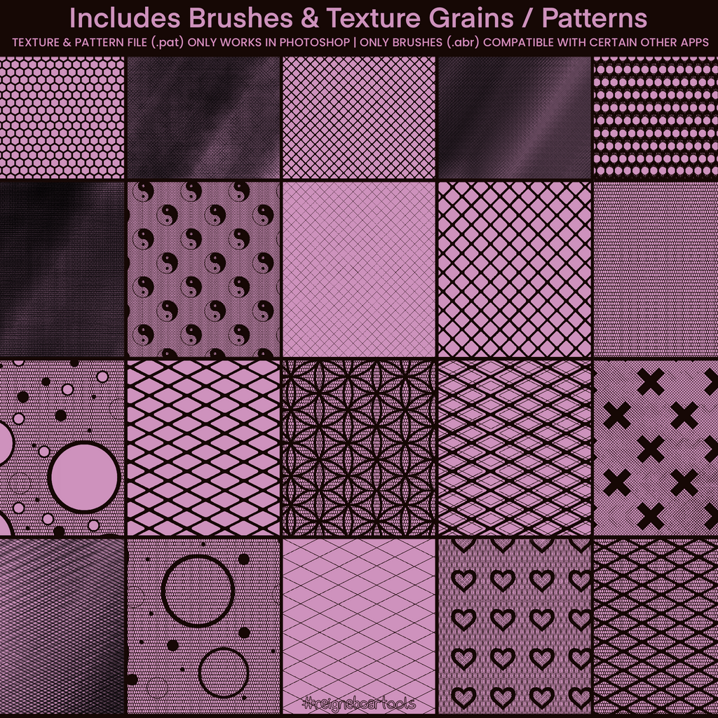 Lace & Mesh Brushes #1 • Photoshop, +