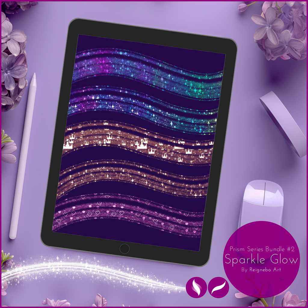 Glitter Pen & Unique Original Shimmer & Sparkle Brushes! • Procreate