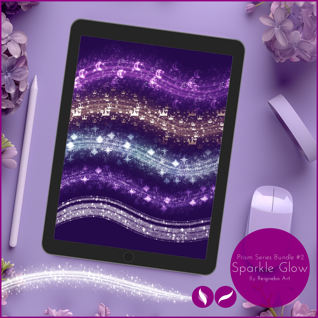 Glitter Pen & Unique Original Shimmer & Sparkle Brushes! • Procreate
