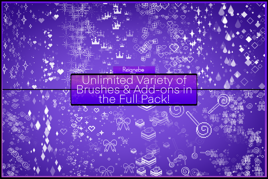 HQ Pixel Glitter Brushes ✦ Photoshop, +