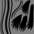 Solid Hair Brushes, Braids, Curls, Locs & Coils • Procreate