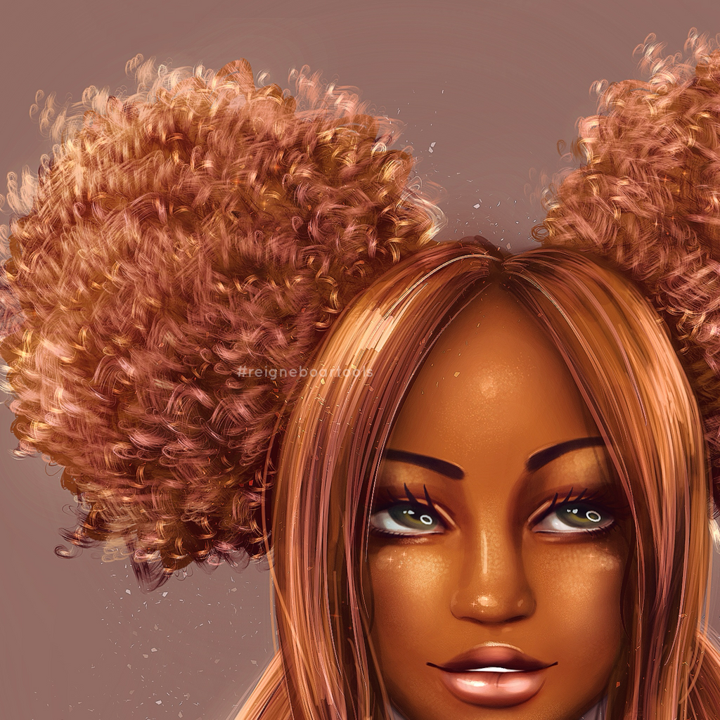 Highlight Hair Brushes, Braids, Curls, Locs & Coils • Procreate