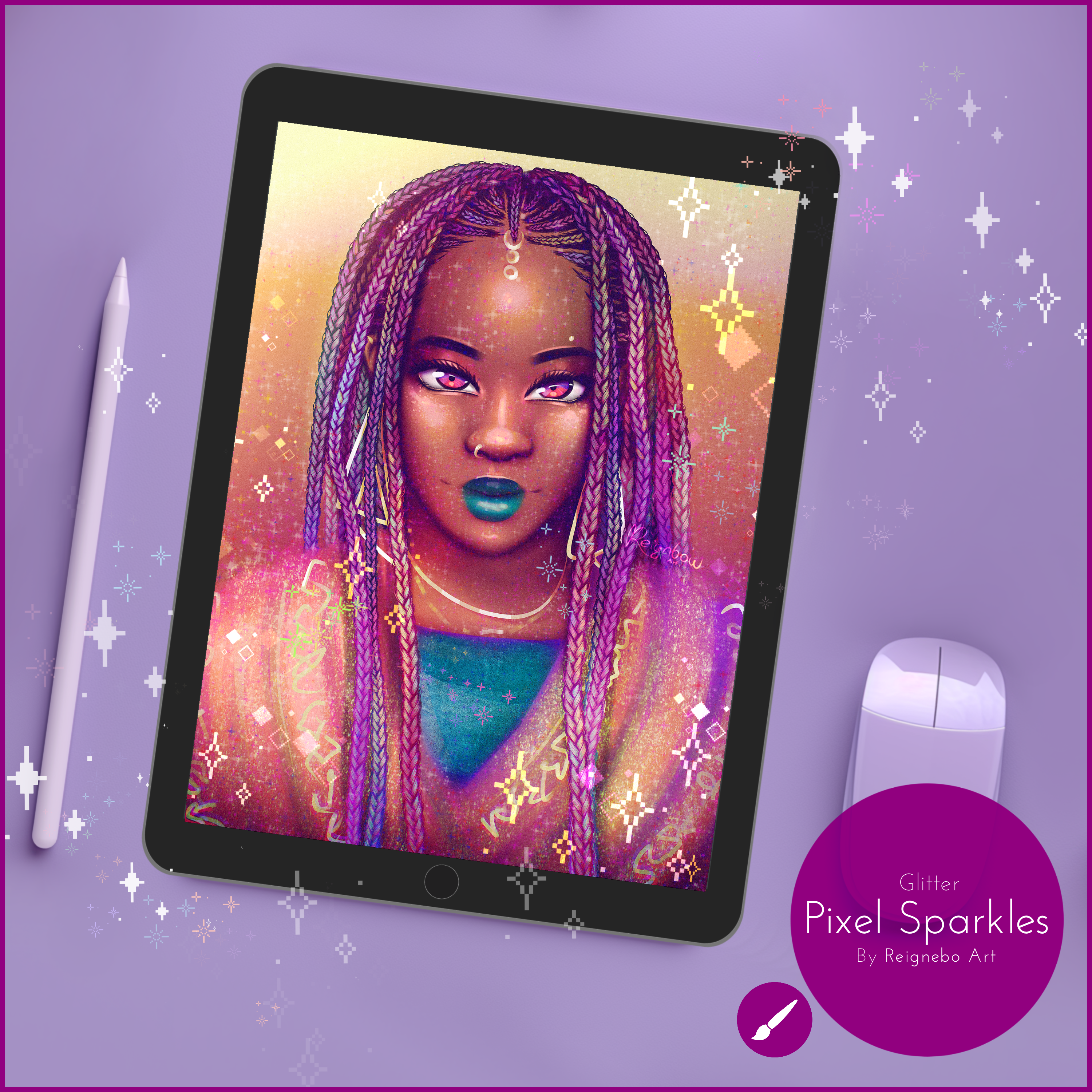 HQ Pixel Glitter Brushes ✦ Infinite Painter