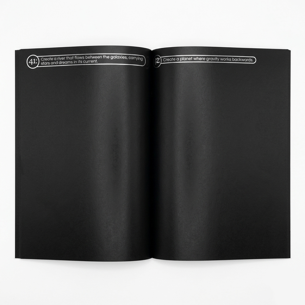 Mission Imagine: Cosmic Themed Interactive Sketchbook with 100 Art Prompts