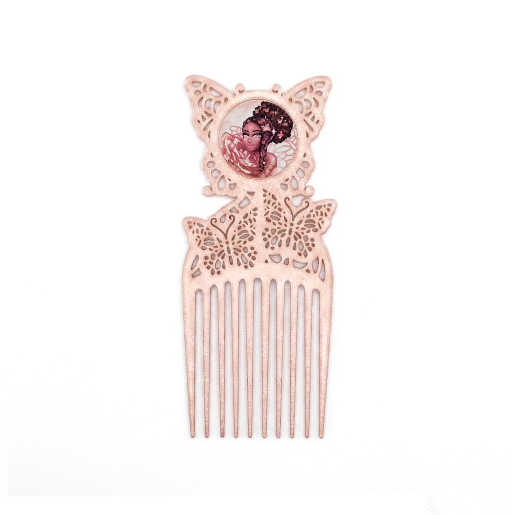 Rose Gold Butterfly Girl Pick ✦