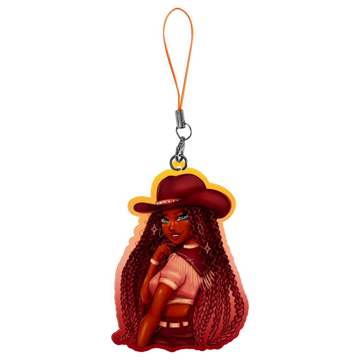 Shana Cowgirl Lanyard Charm