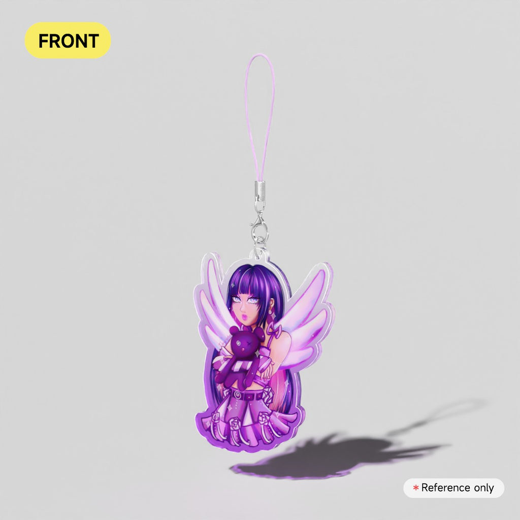 Fan Art: Purple Stocking Lanyard Charm