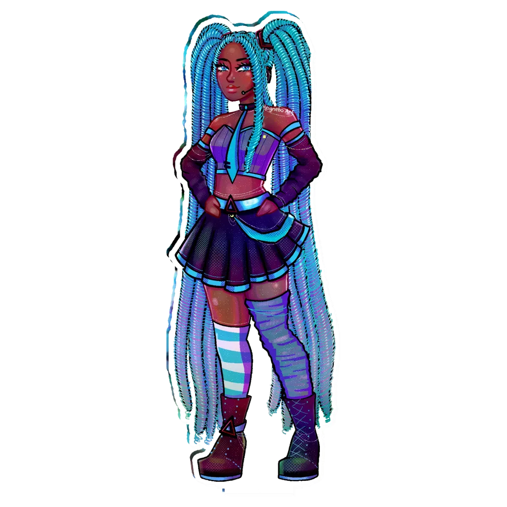 Fan Art: Locs Miku Standee