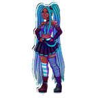 Fan Art: Locs Miku Standee