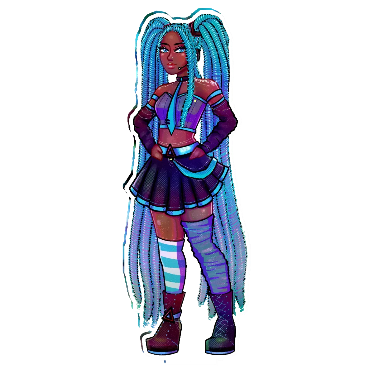 Fan Art: Locs Miku Standee