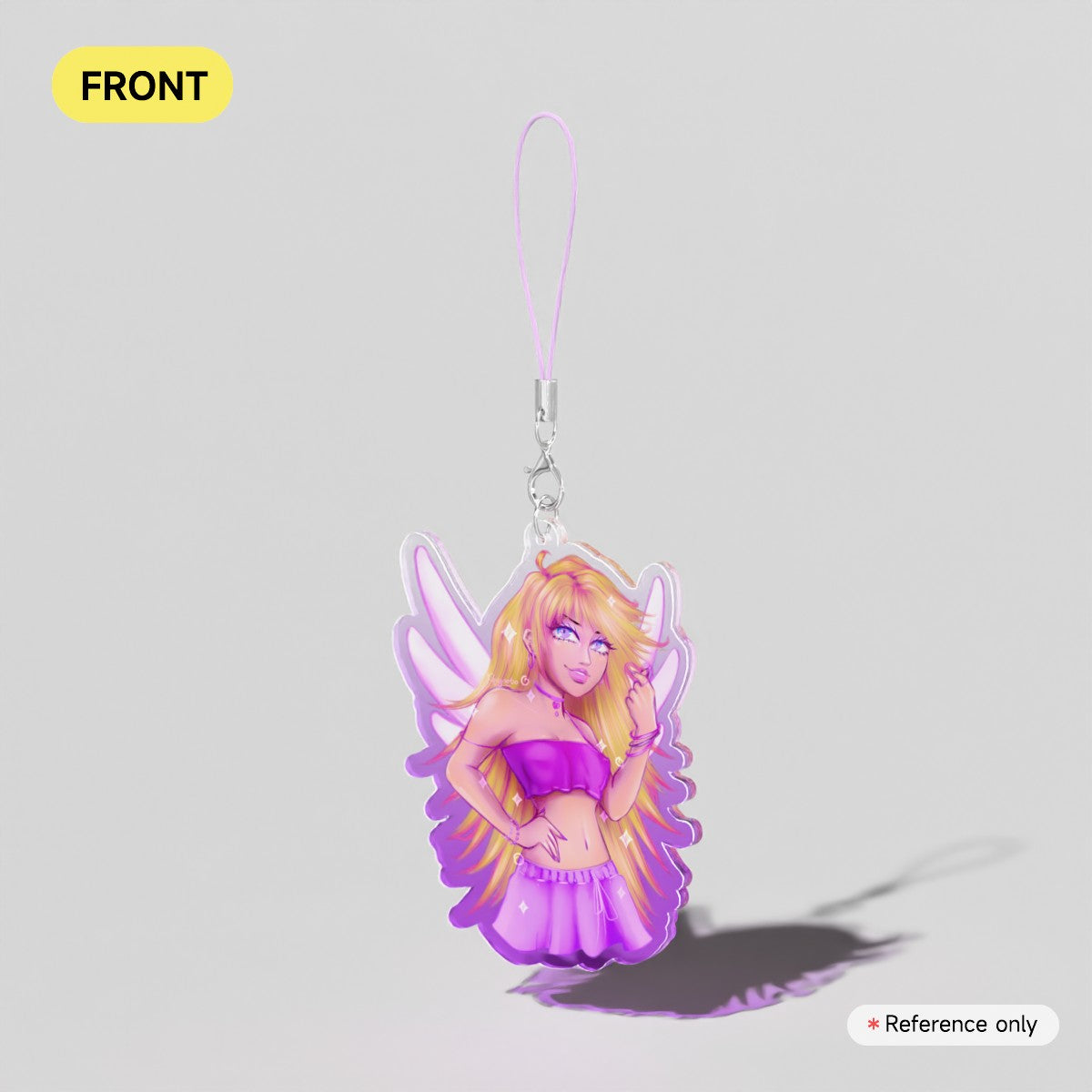 Fan Art: Purple Panty Lanyard Charm