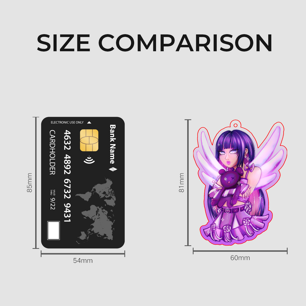 Fan Art: Purple Stocking Lanyard Charm