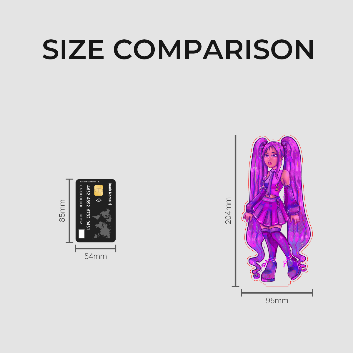 Fan Art: Grape Juice Miku Standee