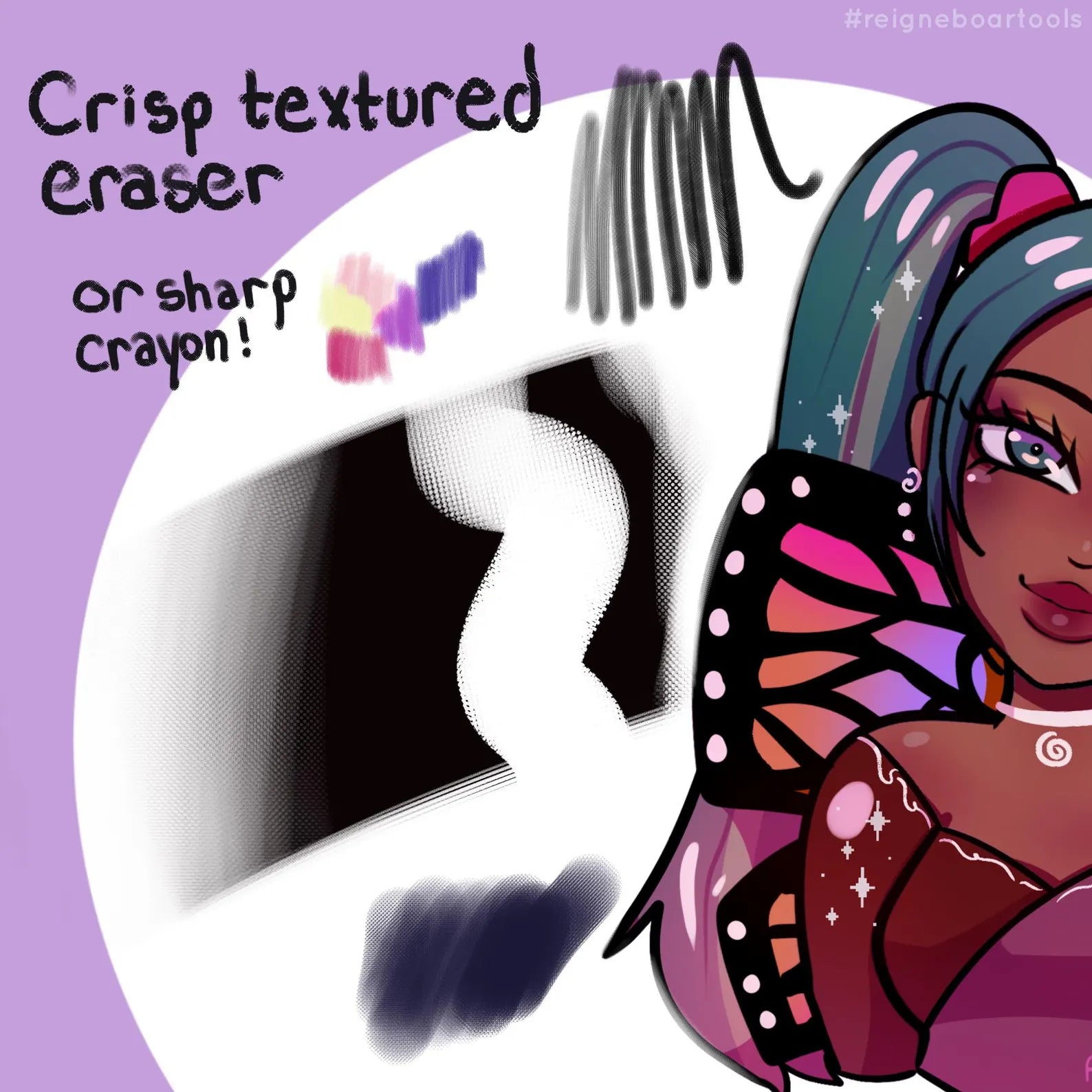 Crisp Toon Set Brushes • Procreate, Clip Studio Paint, Photoshop +