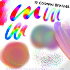 Colorful Inking, Painting & Sketching Duo Color Brushes! • Procreate